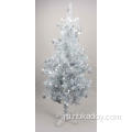 150cm白いカラフルな雪片のクリスマスツリー